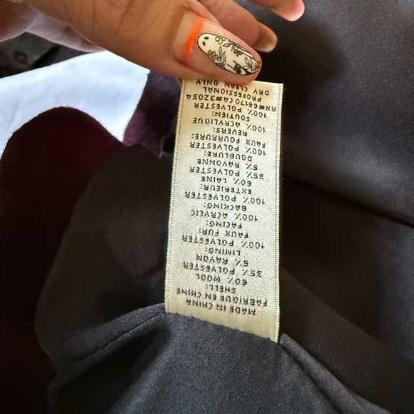 ANTHROPOLOGIE ELEVENSES
Red Plaid Fitted WOOL BLEND COAT Zip Button Womens Sz 0 - Picture 7 of 12